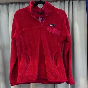 Patagonia Vibrant Red Cowl Neck Sweater